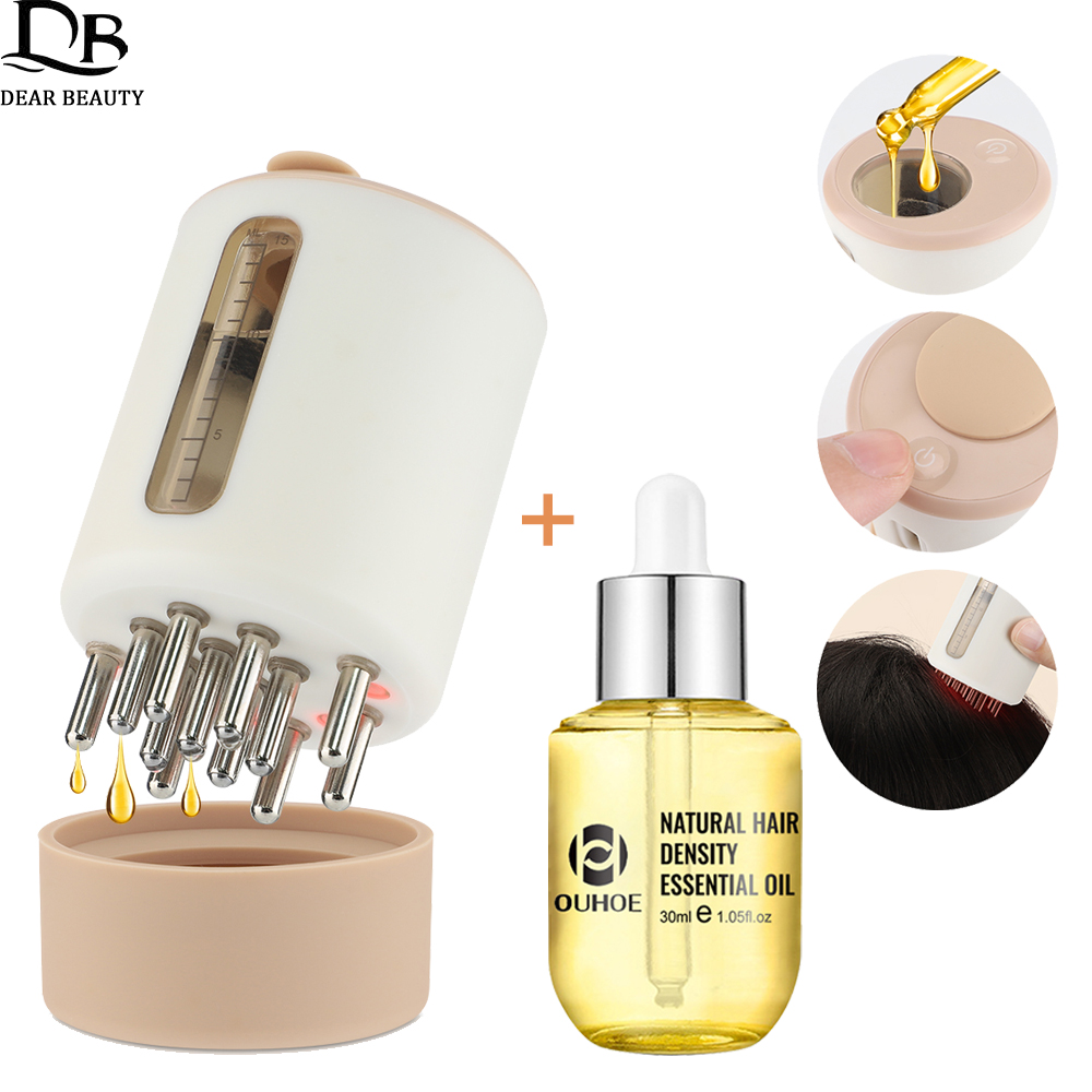 Hair Care Essential Oil - Elektrische Trillingen Hoofd Massage Kam 30Ml