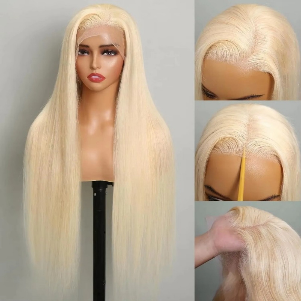 Lace Front Wig - 613 Blonde Menselijk Haar Pruik HD