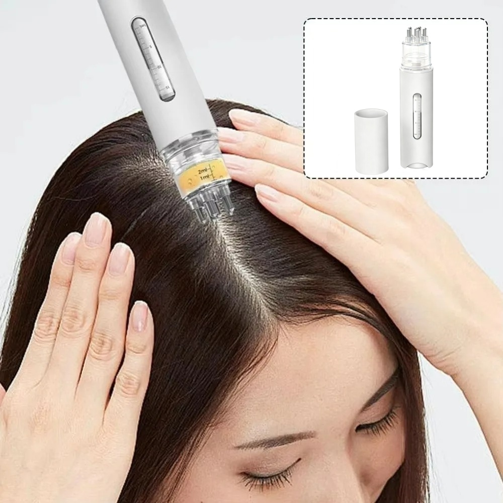 Hair Care Essential Oil - Haar olieapplicator hoofdhuidmassagekam vloeistofgeleidende mini-kam essentiële