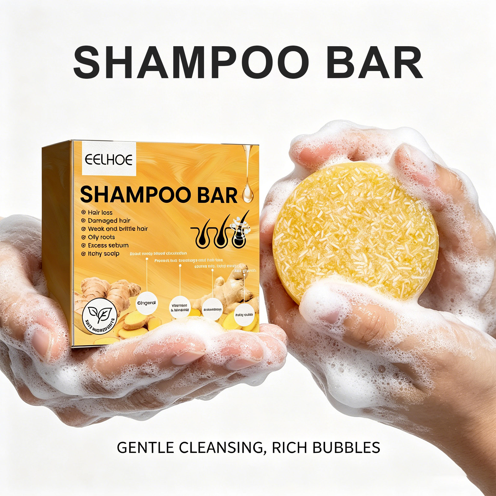1 Stuks Shampoo Bar Gember Haa - Hair Care Pantene recensie en prijs