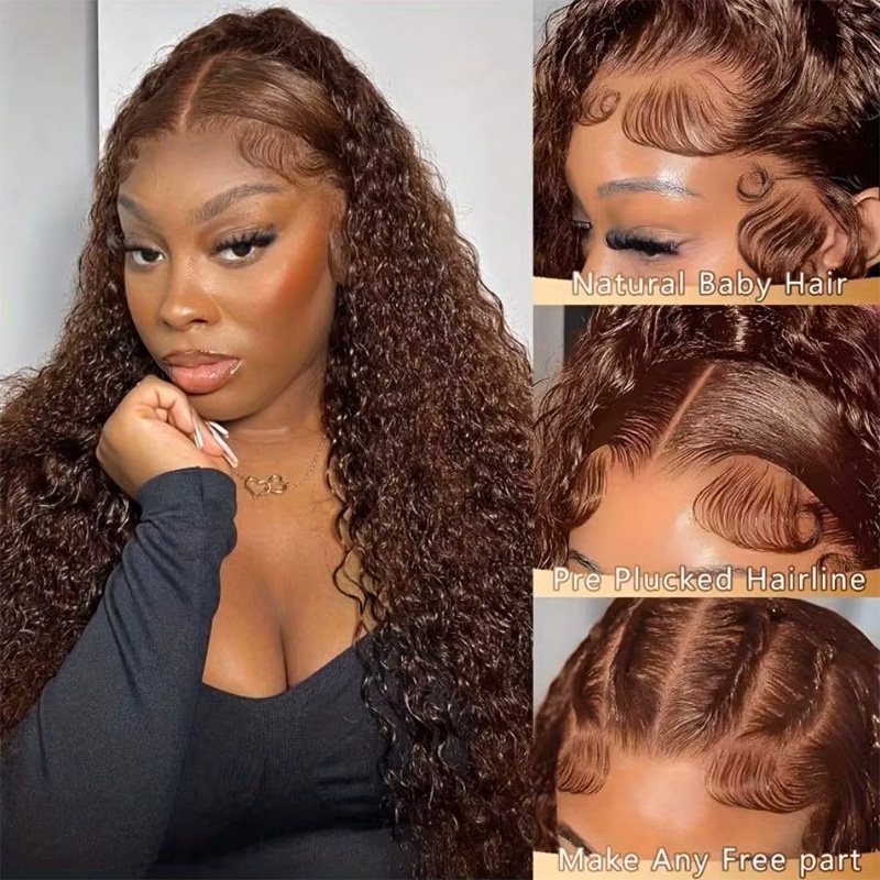 Chocoladebruine gekleurde prui - Lace Front Wig recensie en prijs